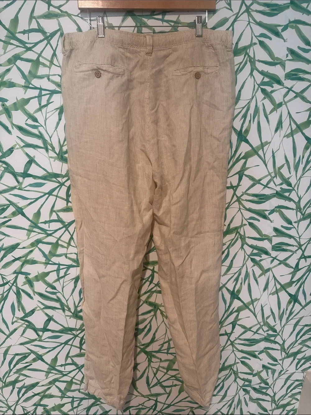Tommy Bahama Beige Linen-Blend Chinos